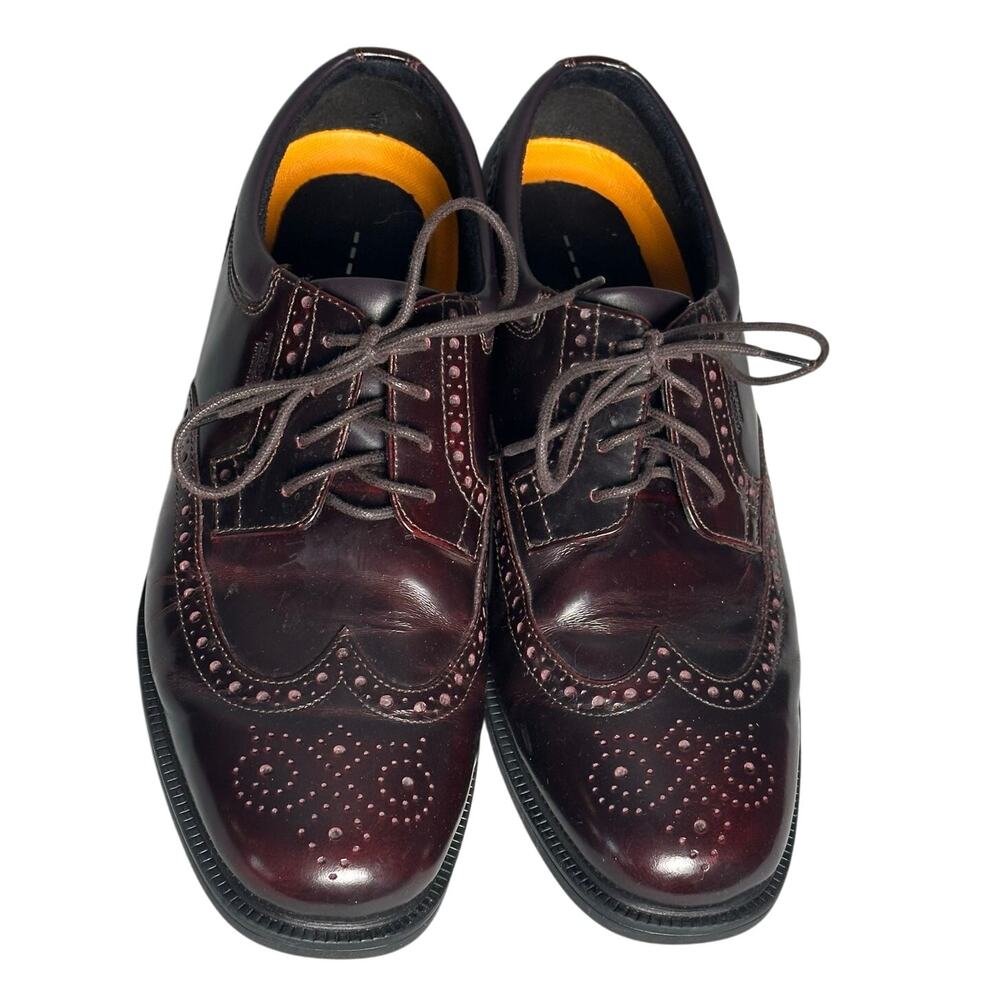 Rockport Walkability Adiprene Adidas Sz 9.5 Hydroshield Waterproof Wingtip Shoes